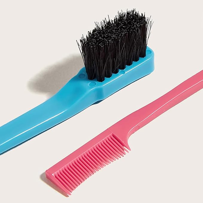 10PCS Blue Fringe Hair Dye Comb Hair Dye Brush