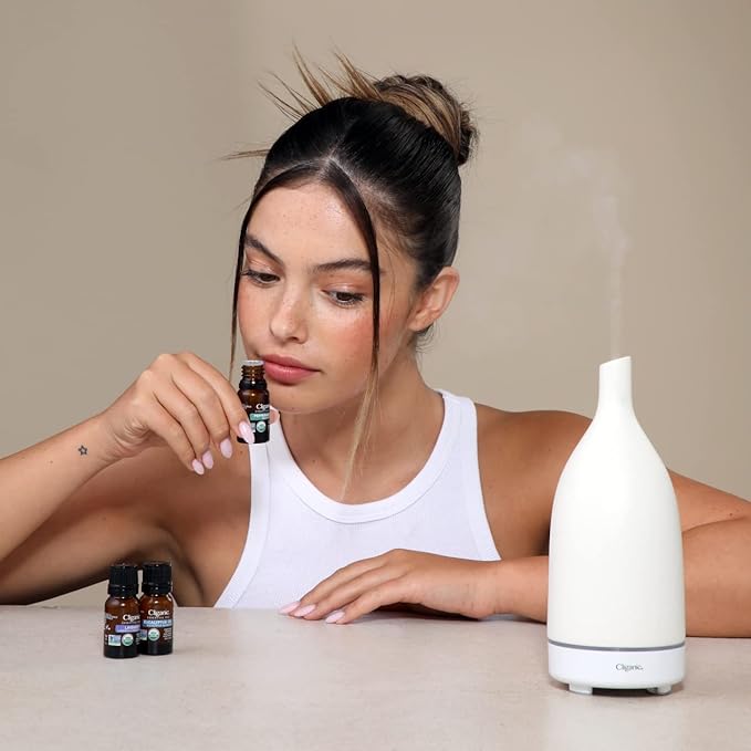 Cliganic Organic Citronella Essential Oil, 100% Pure Natural for Aromatherapy | Non-GMO Verified