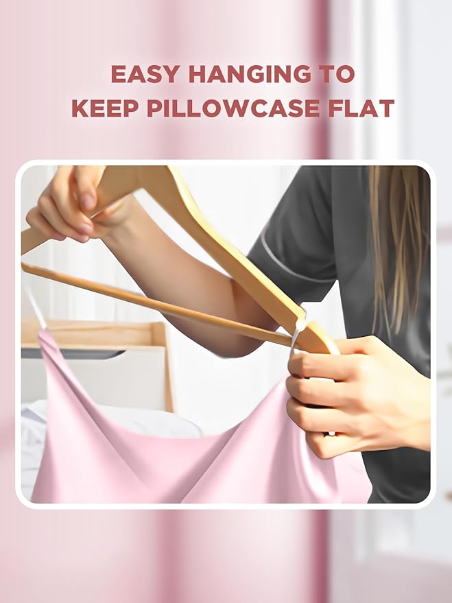 Mulberry Silk Pillowcase for Hair and Skin, SGMSILK 22 Momme Natural Silk Pillow Cases with Zipper, 6A Soft and Smooth Single Sided Pure Silk Pillow Cover (Soft Pink, Queen 20"x30")