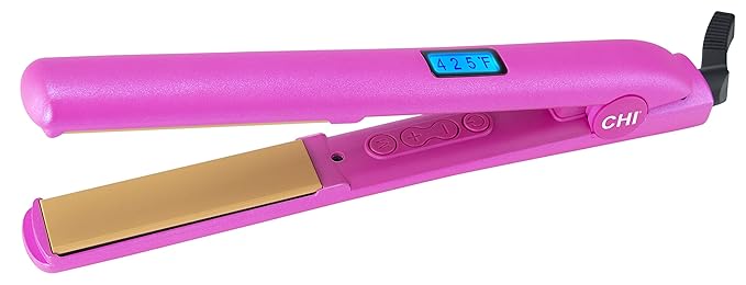 CHI Original Digital Ceramic Hair Straightener 1", Hairstyling Iron, Breast Cancer Awareness & Susan G. Komen Special Edition, Pink