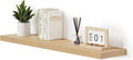 Single Floating Shelves Oak 48 Inches, 48 x 10 inch Deep x 1.8 in Thick, Long Wall Shelves Heavy Duty 80 lbs for Bedroom, Living Room, Kitchen, Office, Modern Shelf Book Home Decor