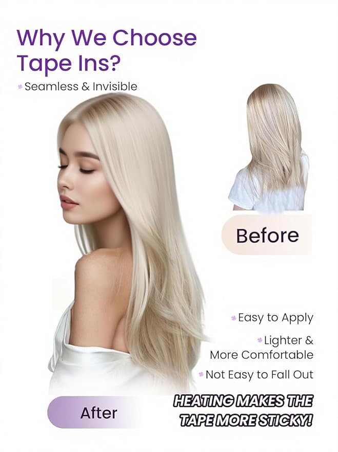 LaaVoo Ombre Tape in Hair Extensions Human Hair Tape in Extensions 14 Inch Natural Black to Medium Brown Mixed Caramel Brown H40pcs/100g