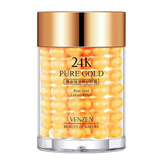VENZEN Pure 24K Gold Eye Cream Real Luxury Effect Beauty Of Nature Nourishment Hydrating 30g
