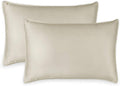 Queen Pillowcases by Pure Bamboo, Genuine 100% Organic Viscose Derived from Bamboo, Luxuriously Soft & Cooling, Double Stitching, Envelope Closure (2 Queen Pillowcases, Sand)