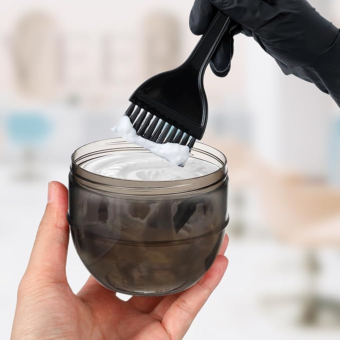 DOITOOL Hair Color Mixing Bowl, Hair Dye Bowl Shaker Measuring Cup with Measuring Scale for Salon Tint Coloring Salon Barber Home Use