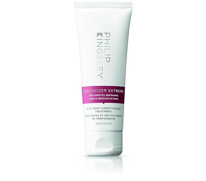 PHILIP KINGSLEY | Elasticizer Extreme | Deep Conditioning Hair Mask Repair Treatment | Pre-Shampoo Deep Conditioning Mask | Reduces Breakage and Frizz | For Dry, Damaged and Curly Hair | 2.53oz
