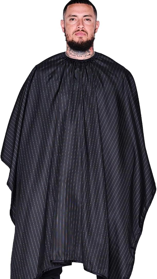 Barber Strong The Barber Cape Haircut Cover for Men, Hair Repelling and Static-Reducing Material, Water Resistant Fabric