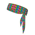 Men Women Beauty Skinny Sports Sweat Band Hand Decor for Running Travel Spa, Long Boho Style Colorful Bill Dollars American Money Hair Band Headdress