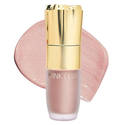 Winky Lux Cheeky Rose Liquid Highlighter, Gel Cream Blush Wand, Blendable & Buildable Pigment, Long Lasting Weightless, Angel