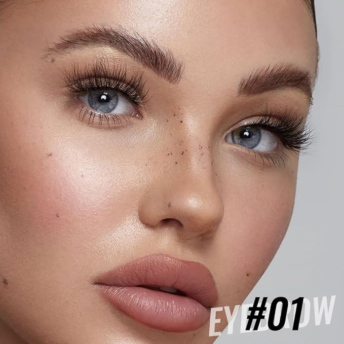 evpct 2-in-1 Tinted Brow Gel & Clear Brow Setting Glue Eyebrow Gel Kit - Strong Hold 24HR Waterproof Smudgeproof Eyebrow Makeup for Natural Soft Full Brows, Brows Enhancer Mascara Makeup - Taupe