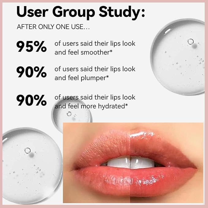 3Pcs Lip Plumper Gloss Set, Roll On Plumping Lip Oil Hydrating Glossy Lipstick Lip Care Serum Enhancer Nourishing Non-sticky High-Shine Lip Glass Mirror Glaze for Fuller Lips Mask Makeup-A