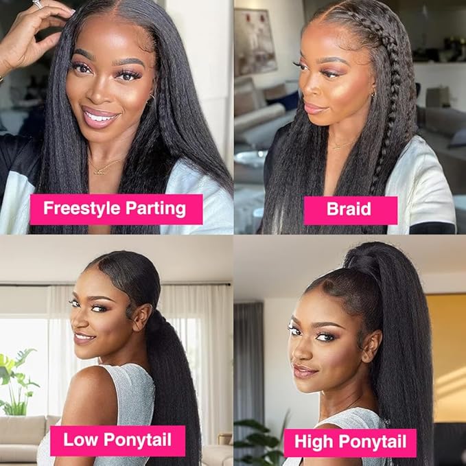 Invisi Edge Clip In Hair Extensions Human Hair 2 Pack 240g 16pcs Kinky Straight Invisible Clip Ins For Women Full Head Injected Clip Ins Remy Human Hair Extensions Natural Color 18inch