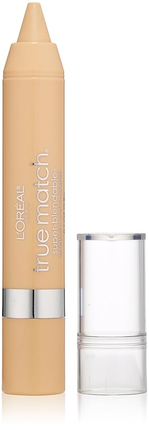 L'Oreal Paris True Match Super Blendable Crayon Concealer, Fair/Light Warm, 0.1 oz.