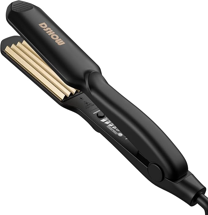 Crimping Iron Hair Crimper for Hair DSHOW Hair Waver Volumizing Crimper with Titanium Ceramic Plates Styling Tools for Women Girls