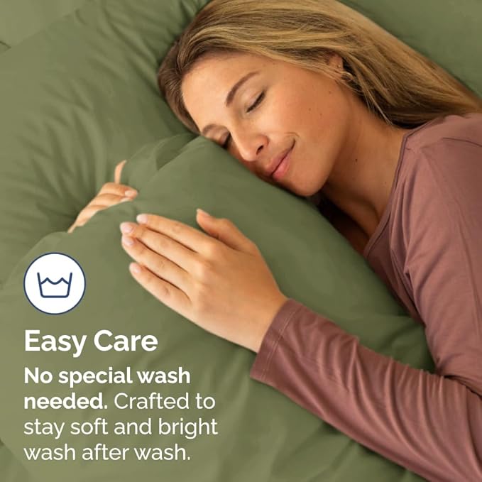 Queen Pillow Cases - 4 Pack - Super Soft Pillowcase Covers - Envelope Enclosure - Hotel Quality Pillow Protectors - Wrinkle Free, Shrink & Stain Resistant - Machine Washable - 20" x 30" (Sage Green)