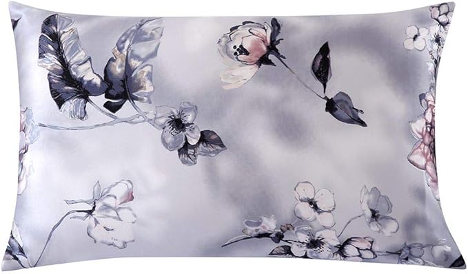 SLPBABY Silk Pillowcase for Hair and Skin with Hidden Zipper Print (Standard(20''x26''), Pattern30)