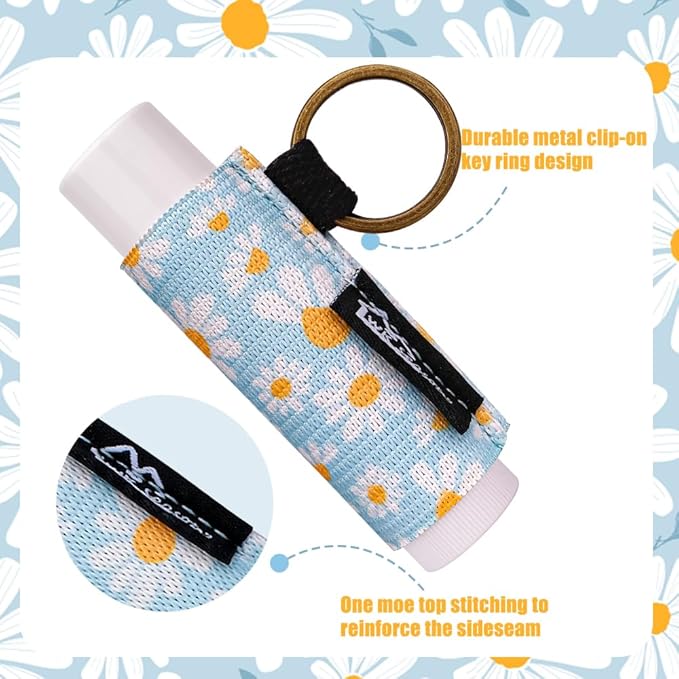 WK IEASON Lip Balm Holder Keychain Bulk Chapstick Holder Key chain