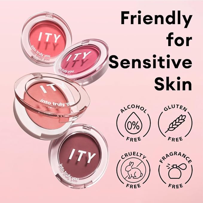 ITY Mood Blush, Blush for Cheeks Makeup,Moisturizing Creamy Blush Dual Funtions, Highly Spreadable, 0.18 oz (5.2g) in Show Off