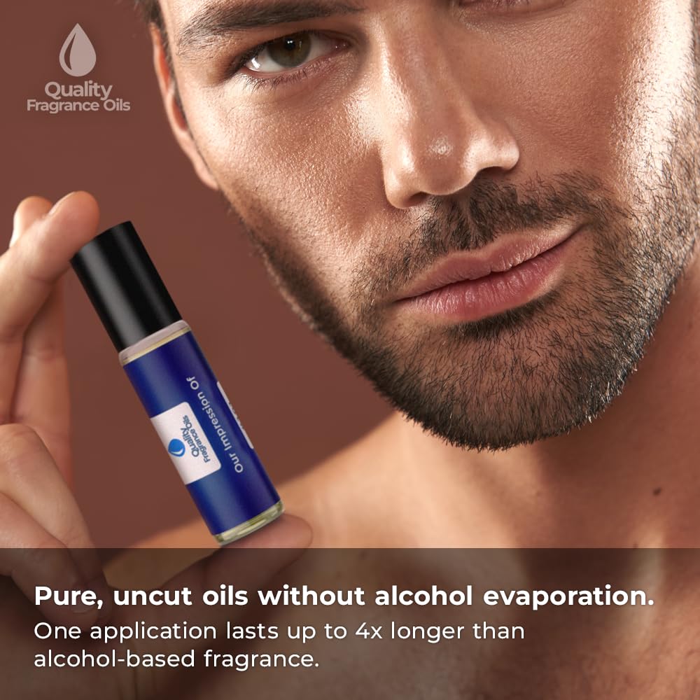 Quality Fragrance Oils' One Million Impression #113 | Long-Lasting Perfume Oil, Alcohol-Free, Strong Scent, 10ml Roll-On | Affordable Alternative to Designer Fragrances