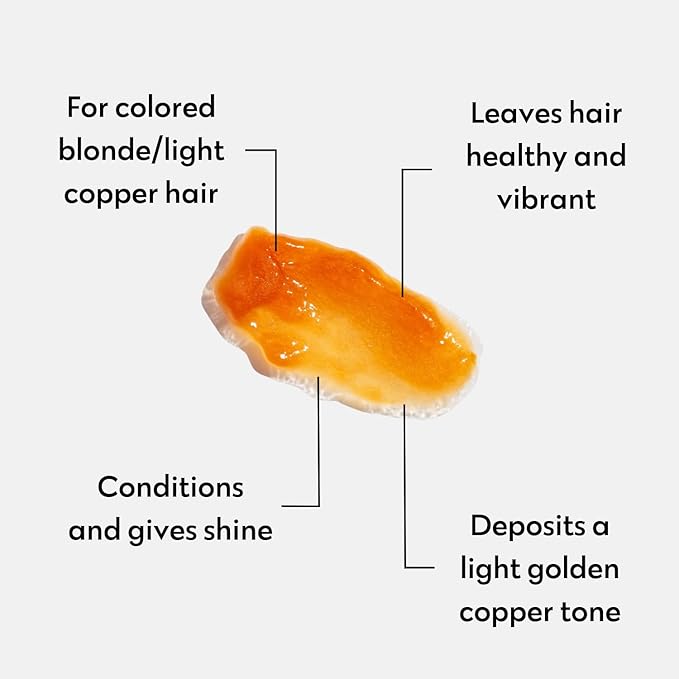 FOUR REASONS Color Depositing Shampoo for Color Treated Hair (Apricot, Golden Copper) - Sulfate Free, Vegan, 8.5 Fl Oz