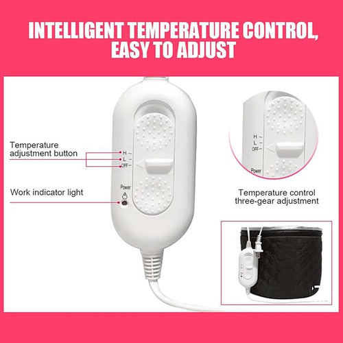 3 Gear Adjustment Hair Steamer, Heat Cap, Steam Cap Suitable for Improving Dry, Frizzy and Split Hair and Repairing Damaged Hair Quality