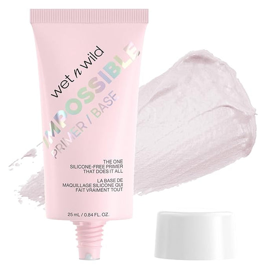 wet n wild Prime Focus Impossible Primer, Clear, Hydrating Matte Finish, 0.84 Fl Oz