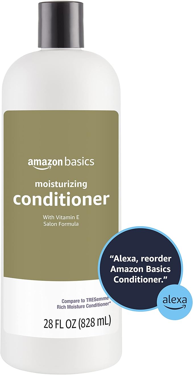 Amazon Basics Moisture Rich Conditioner, 28 Fl Oz (Pack of 4)