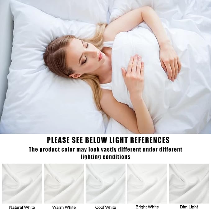 TELUS Pillow Cases King Size 2 Pack, Bamboo Rayon Cooling Pillowcases with Envelope Closure, Cool Breathable Pillow Case for Hot Sleepers & Night Sweats, 20x36 inches, White