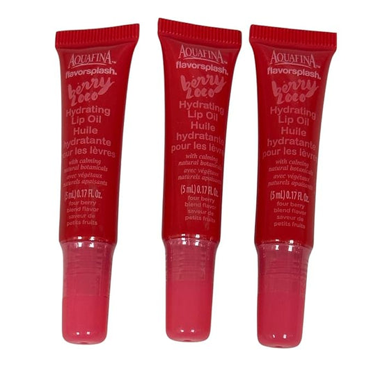 Aquafina Lip Oil - 3 Tubes - Berry Loco