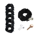 Zipper Scrunchie,Velvet Scrunchie with Zipper Pocket for Women - Hair Tie with Hidden Storage Compartment for Cash, Lipstick, Keys & Valuables | Hidden Compartment Items for Travel (Black, 6PCS)