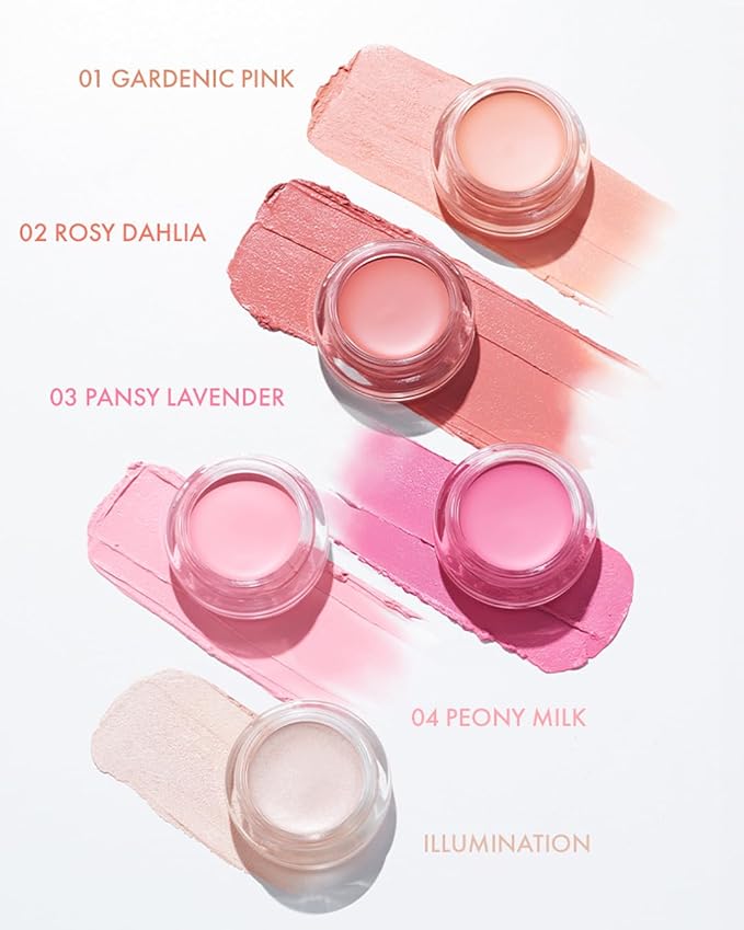 VIDIVICI Millennial Glow Cream Blush 03 Pansy Lavender - Creamy Face Cheek Blusher for Smooth & Silky Skin - Soft Satin Finish with Natural Color - For Fair to Light Skin Tone, 0.21 oz.