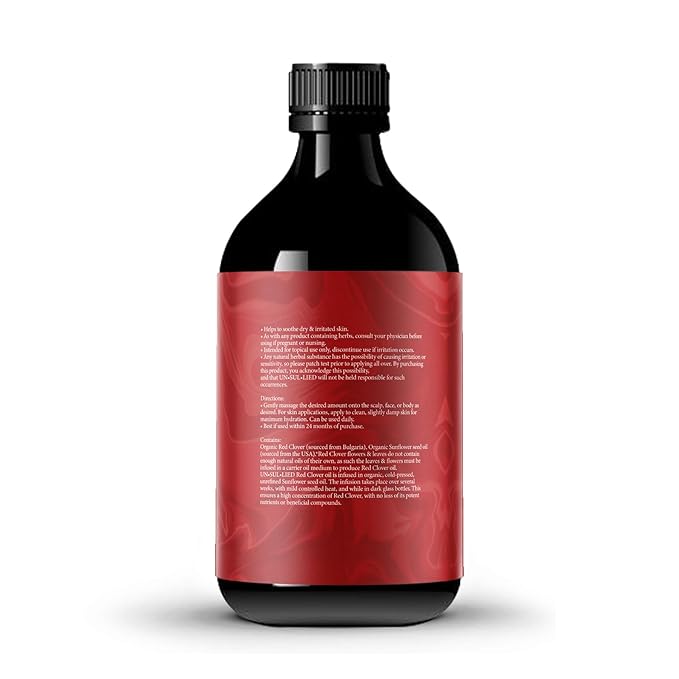 UN·SUL·LIED Red Clover Multipurpose Oil For Hair and Skin, 4 oz