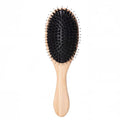 Lindale Boar Bristle Hair Brush for Women Men, Natural Bamboo Detangler Paddle Hairbrush for Hair Growth Beard Massaging Scalp, Reduces Static for Curly Hair with Ergonomic Handle