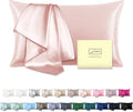 Mulberry Silk Pillow Cases for Hair and Skin King Size Silk Pillowcase with Zipper Soft Breathable Smooth Cooling Satin Silk Pillow Covers for Sleeping (Coral,20"X 36",1Pcs)