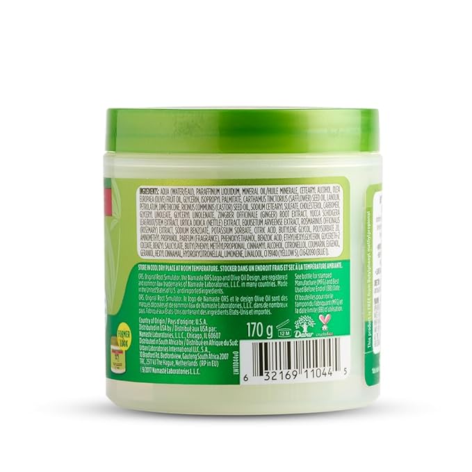 ORS Olive Oil Fortifying Cream Hair Dress Infused with Castor Oil for Strengthening 6 Ounce (Pack of 3)