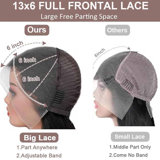 28 Inch 13x6 Lace Front Wigs Human Hair 200 Density HD Full Frontal Straight Lace Front Real Human Hair Wigs Pre Plucked for Women Tiny Knots No Tangle Minimal Shedding Longer Lifespan