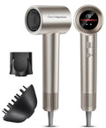 Cosy Companions Hair Dryer, 150000RPM High-Speed Hairdryer for Fast Drying, Low Noise, HD Display, 5 Temps & 2 Speeds, 500 Million Negative Ionic Blow Dryer, Gold