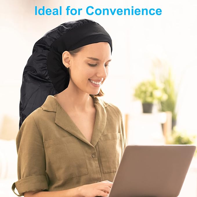 Upgraded Extra Large Hooded Hair Dryer Bonnet with Long Tube for Fast Drying - Fits All Head Sizes and Hair Styling