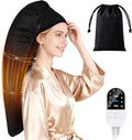 Heat Cap for Deep Conditioning-Hair Steamer for Natural & Thick Hair with 10-Level Temp Control 3 Timer Settings, Fast Heating Thermal Steam Cap for Home Hair Mask & Oil Treatments
