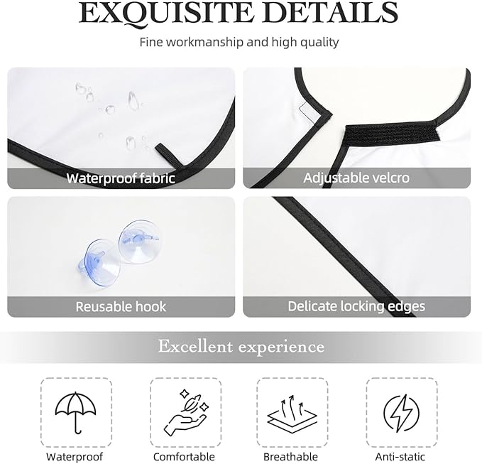 Beard Bib Apron for Men Shaving, Waterproof Non-Stick Hair Catcher with Suction Cups, Grooming Essential for Dad Husband, Rasta Flag Color Cheetah Leopard Print Floral Shave Bib