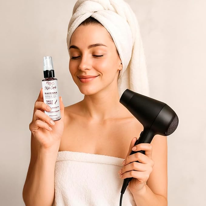 I Belli Capelli Ravenna Hair Oil for Frizzy Hair – Split End Repair, Heat Protection & Deep Hydration – Macadamia, Avocado & Coconut Oil for Damaged, Dry & All Hair Types (60ml/2.02 Fl Oz)