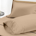 THREAD SPREAD 100% Egyptian Cotton Pillow Cases - 1000 Thread Count Pillow Cases Queen/Standard Size Set of 2, Soft & Breathable Extra Long Staple Sateen Weave Cotton Pillow Covers for Bed - Taupe