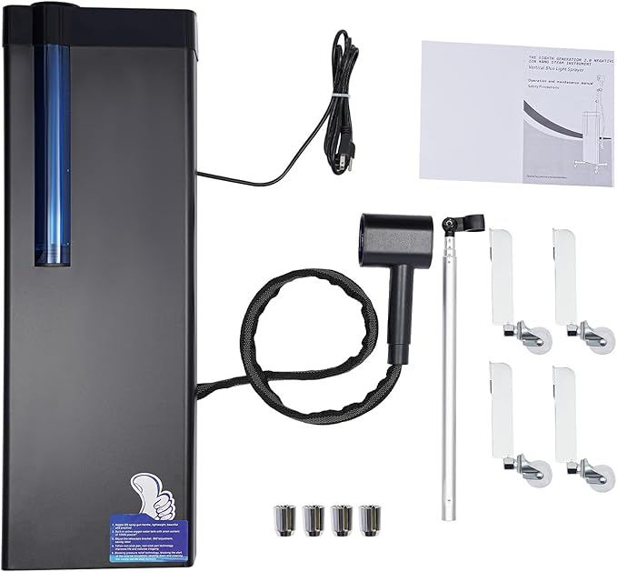 3 in 1 Hair Steamer, Salon Nano Steamer for Deep Conditioning w/Digital Touch Panel Rolling Base for Hair Texture or Repair, 1300w