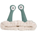 Jowmoy Cute white Snail Headband, to Wash Face for Women Makeup Shower Spa Headband