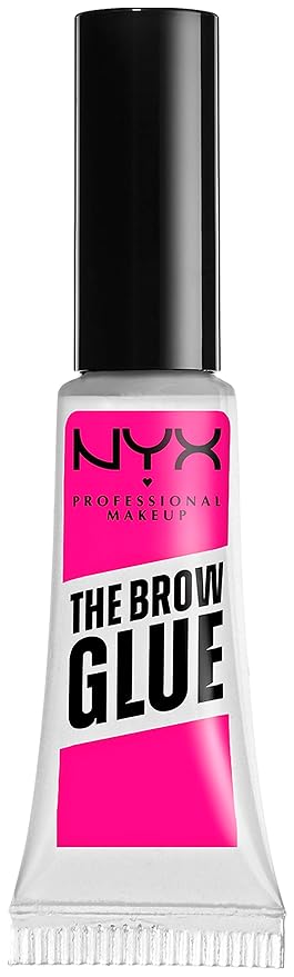 NYX PROFESSIONAL MAKEUP Plump Right Back Plumping Serum & Primer, With Hyaluronic Acid & The Brow Glue, Extreme Hold Eyebrow Gel - Clear