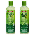ORS Olive Oil Moisture Restore Creamy Aloe Shampoo Infused with Aleo Vera 12.5 Ounce (Pack of 2)