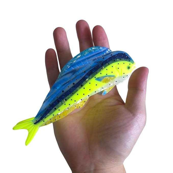Novelty Aquatic Animals Hair Clips,Mahi-Mahi Fish Hair Clip,Cellulose Acetate Hair Clips,Big Claw Clips for Women