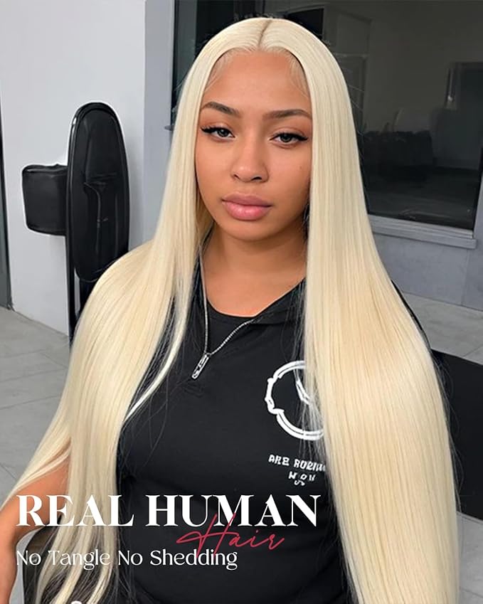 22 InchWear And Go Glueless 613 9x6 HD lace front wig Human Hair Pre Plucked Pre Cut For Beginners Human Hair 180% Density Straight Lace Front Wigs No Glue Pre Cut 3 Seconds To Wear Glueless Wig