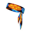 Men's Women Red Blue Fire Sports Sweat Band Multi Style Fashion Head Ribbon Headwear for Yoga Fitness Shower