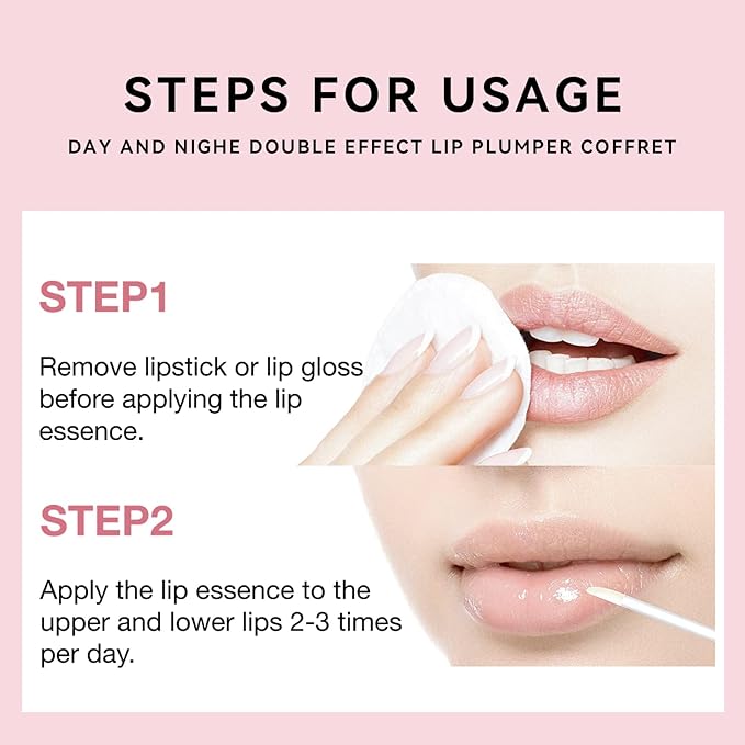 KISSIO Lip Plumper Set,Natural Lip Plumper and Lip Care,Lip Plumper Gloss,Lip Moisturizing,Day and Night Ues,4PCS Lip Plumper,Cruelty Free,5.5 ml*4